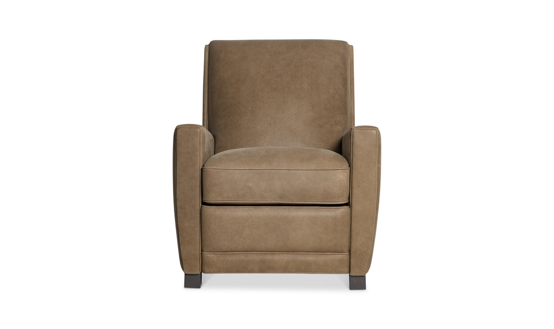 Bernhardt Bastille Tailored Leather Push-Back Recliner Chair-Jennifer