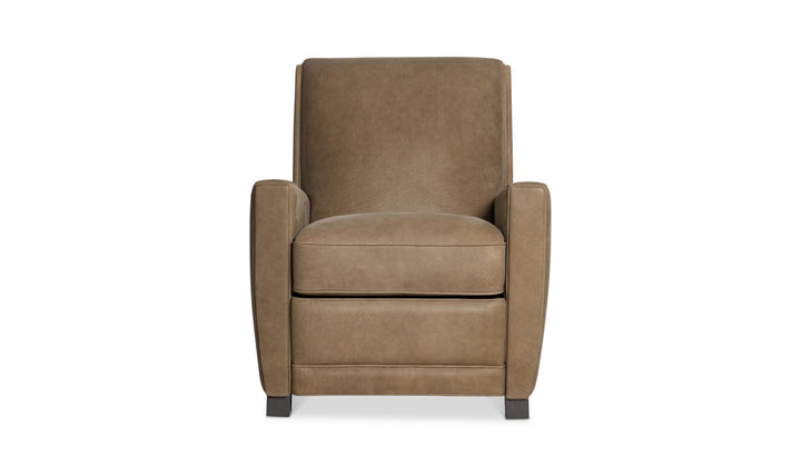Bernhardt Bastille Tailored Leather Push-Back Recliner Chair-Jennifer