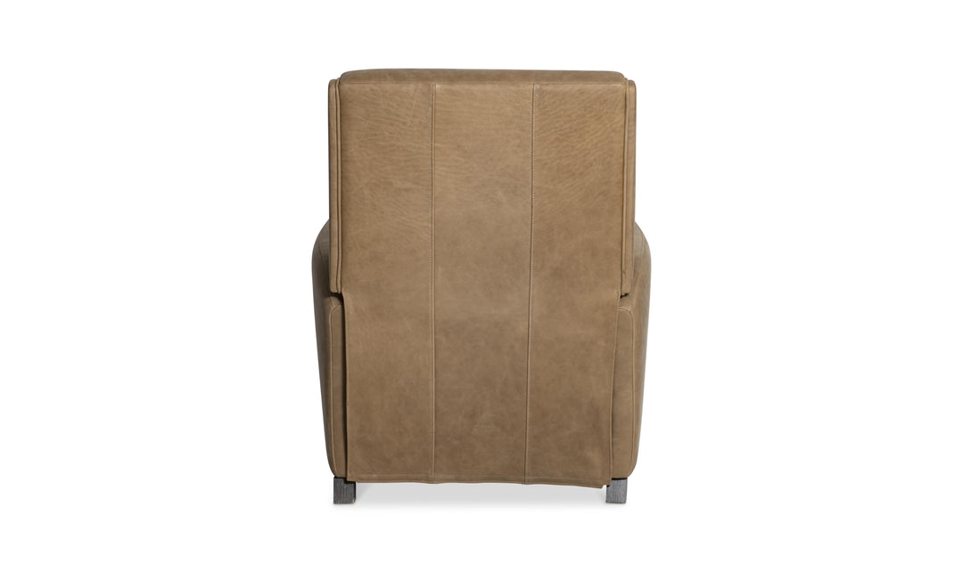 Bernhardt Bastille Tailored Leather Push-Back Recliner Chair-Jennifer