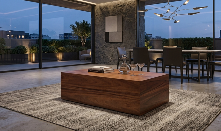 Bernhardt Brasea Rectangle Cocktail Table-Jennifer Furniture 