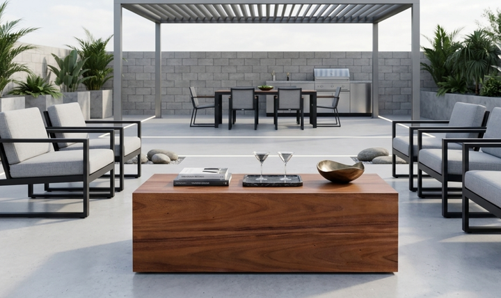 Bernhardt Brasea Rectangle Cocktail Table-Jennifer Furniture 