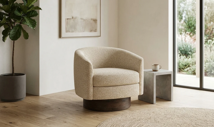 Bernhardt Camino Fabric Swivel Chair-Jennifer 