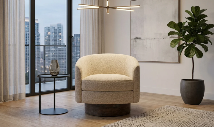 Bernhardt Camino Fabric Swivel Chair-Jennifer 