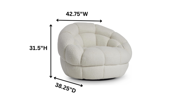 Bernhardt Coco Fabric Swivel Chair