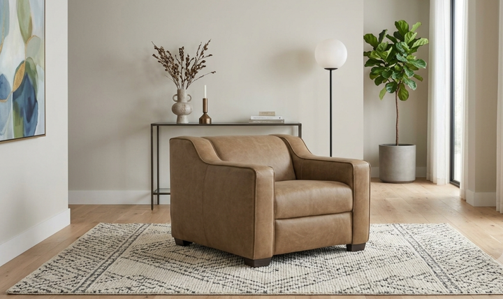 Bernhardt Flynn Leather Power Motion Chair