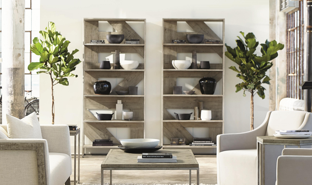 Bernhardt Highland Park Polk Rustic Wood Etagere-Jennifer Furniture