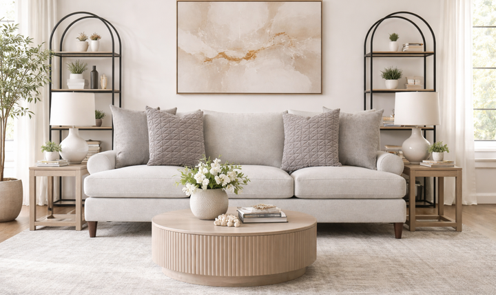 Bernhardt Isabella 3-Seater Fabric Sofa-Jennifer Furniture