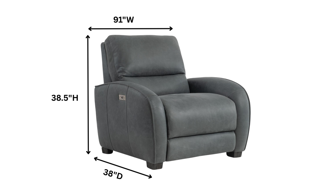 Bernhardt Kyra Leather Power Motion Recliner Chair