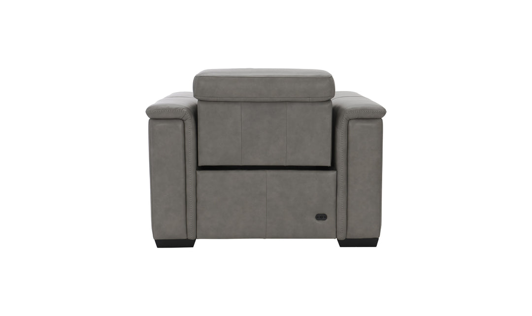 Bernhardt Lioni Leather Power Motion Chair with Pop-Up Headrest