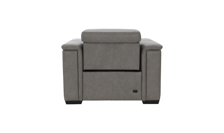 Bernhardt Lioni Leather Power Motion Chair with Pop-Up Headrest