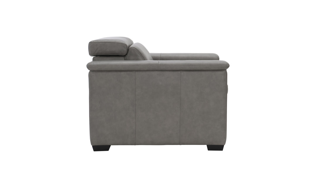 Bernhardt Lioni Leather Power Motion Chair with Pop-Up Headrest