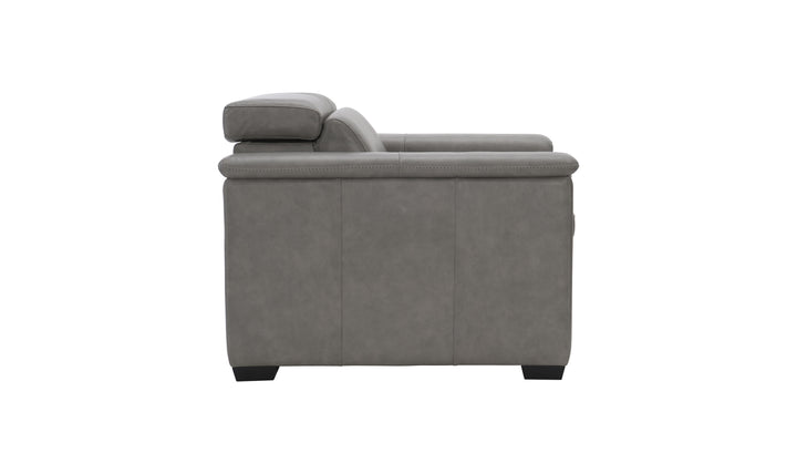 Bernhardt Lioni Leather Power Motion Chair with Pop-Up Headrest