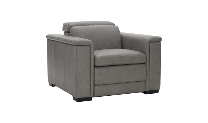 Bernhardt Lioni Leather Power Motion Chair with Pop-Up Headrest