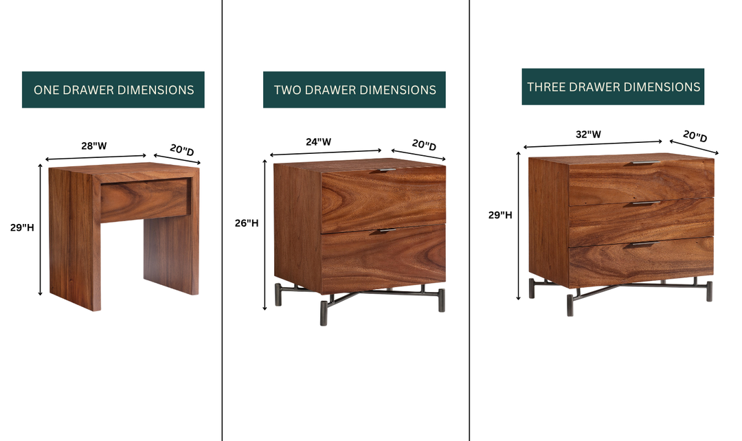 Bernhardt Loft Brasea Suar Wood Nightstand Collection with USB Charging-Jennifer