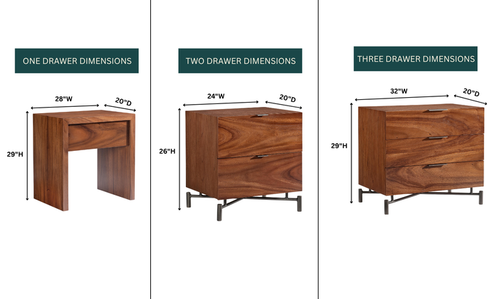 Bernhardt Loft Brasea Suar Wood Nightstand Collection with USB Charging-Jennifer