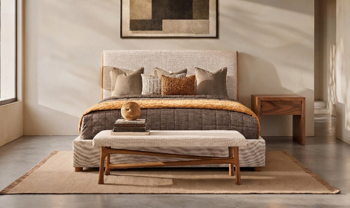 Bernhardt Loft Brasea Suar Wood Nightstand Collection with USB Charging-Jennifer