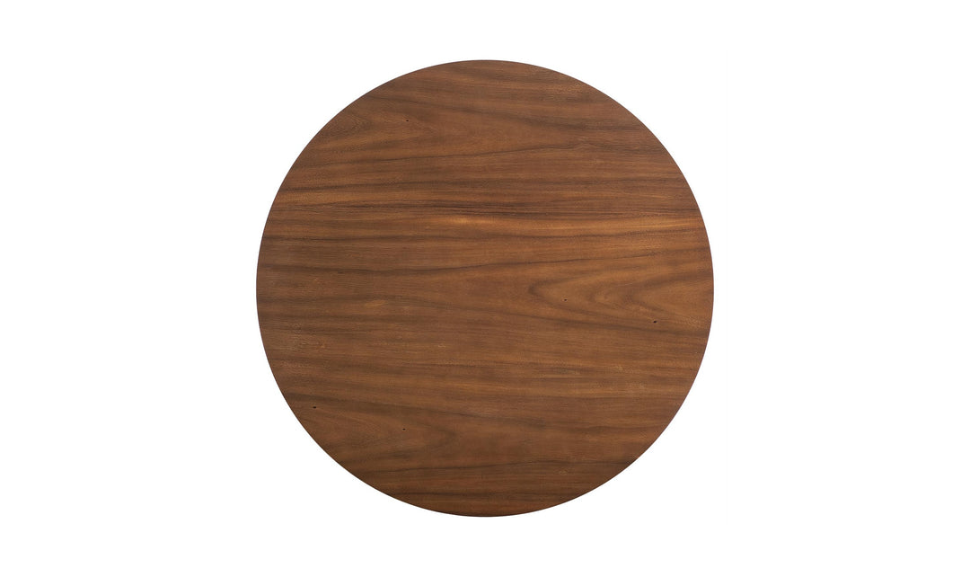 Bernhardt Loft Brasea Wood Cocktail Table With Steel Pedestal Base-Jennifer Furniture