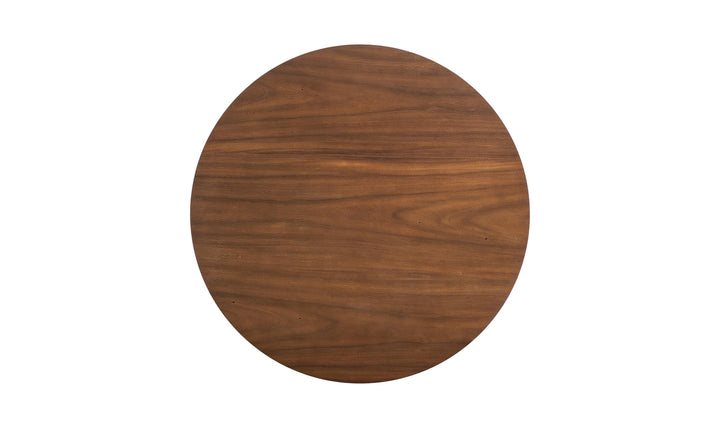 Bernhardt Loft Brasea Wood Cocktail Table With Steel Pedestal Base-Jennifer Furniture