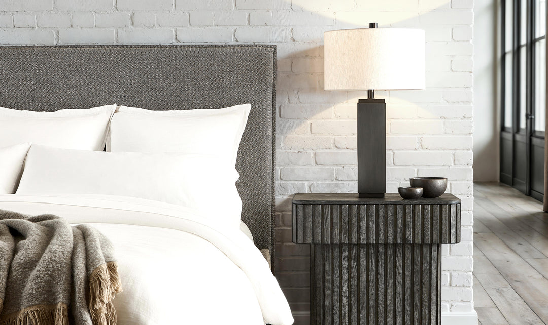 Bernhardt Loft Menton Fabric Upholstered Panel Bed-Jennifer