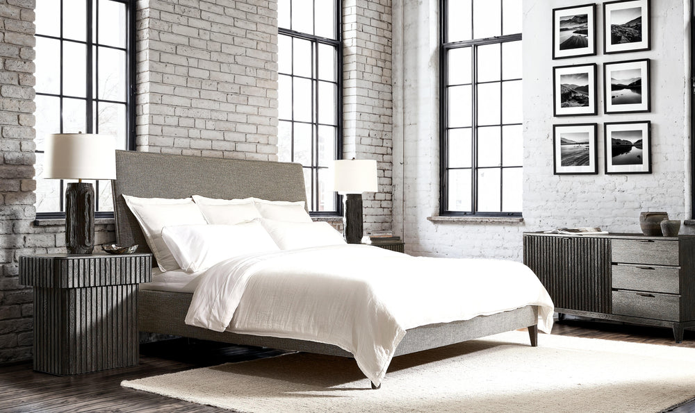 Bernhardt Loft Menton Fabric Upholstered Panel Bed-Jennifer