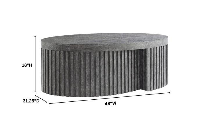 Bernhardt Loft Menton Ovel Cocktail Table-Jennifer Furniture