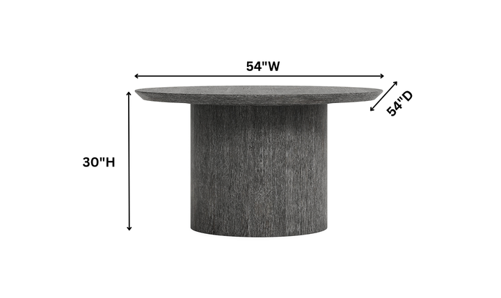 Bernhardt Loft Menton Round Wood Dining Table-Jennifer