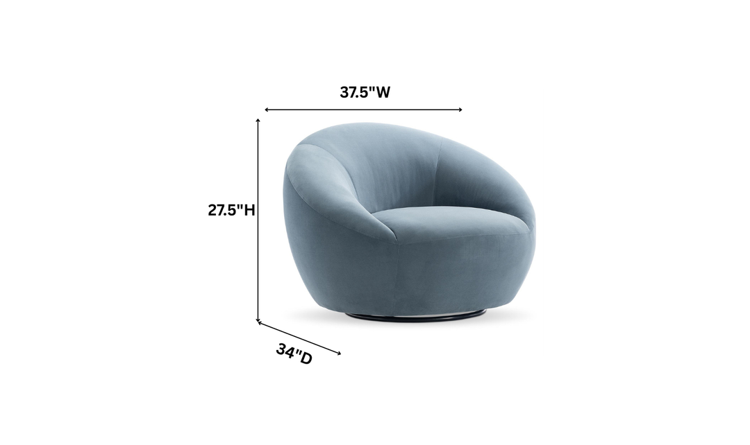 Bernhardt Loft Rizz Fabric Swivel Chair