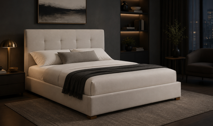 Bernhardt Mason Upholstered Tufted Panel Bed-Jennifer Furniture