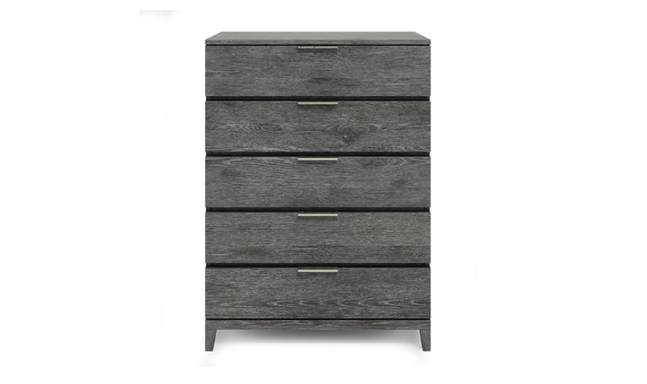 Bernhardt Menton 5 Drawers Wooden Chest in Sutton Black- Jennifer Furniture