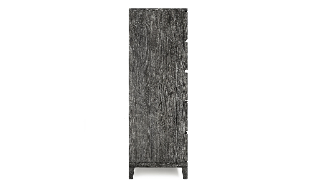 Bernhardt Menton 5 Drawers Wooden Chest in Sutton Black- Jennifer Furniture