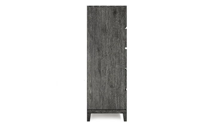 Bernhardt Menton 5 Drawers Wooden Chest in Sutton Black- Jennifer Furniture
