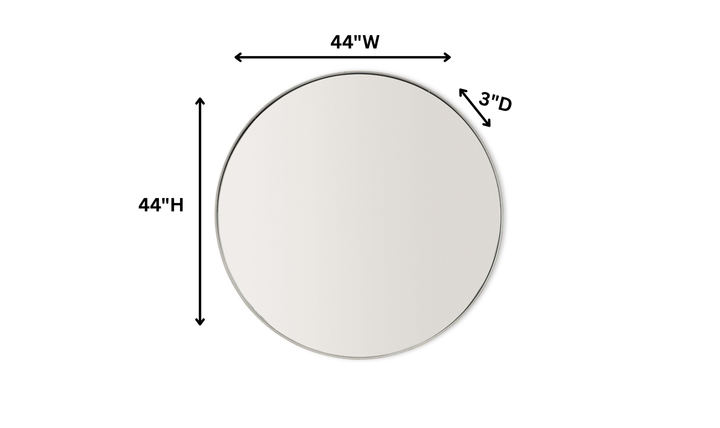 Bernhardt Oakley Round Framed Mirror