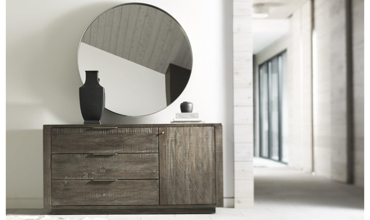 Bernhardt Oakley Round Framed Mirror