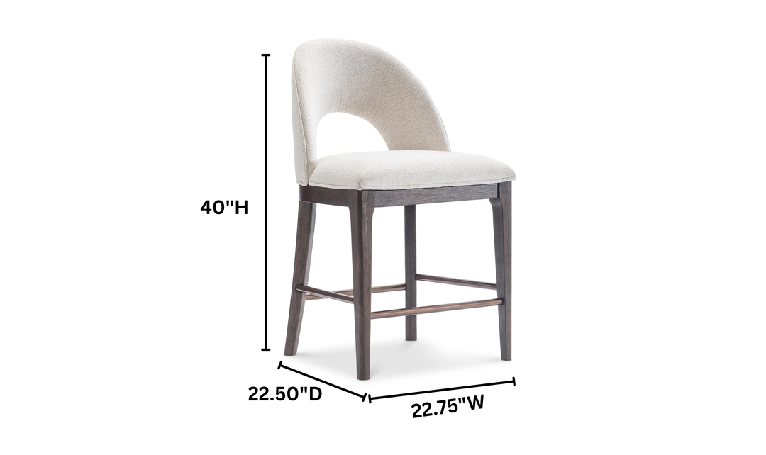 Bernhardt Raff Wooden Counter Stool-Jennifer Furniture