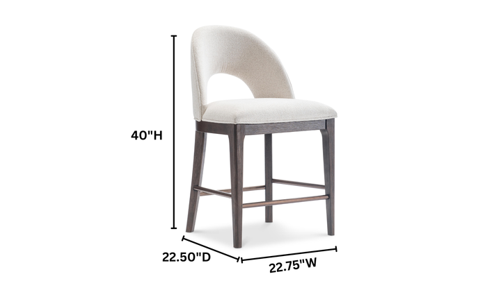 Bernhardt Raff Wooden Counter Stool-Jennifer Furniture