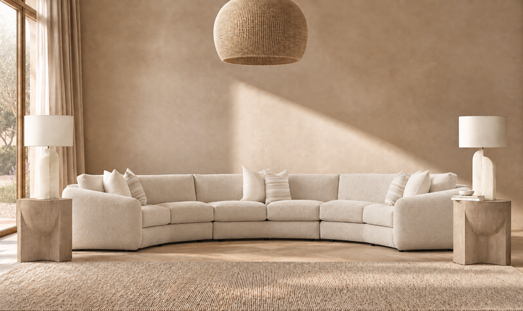 Bernhardt Soleil Fabric Sectional Sofa With Box Edge Pillows-Jennifer