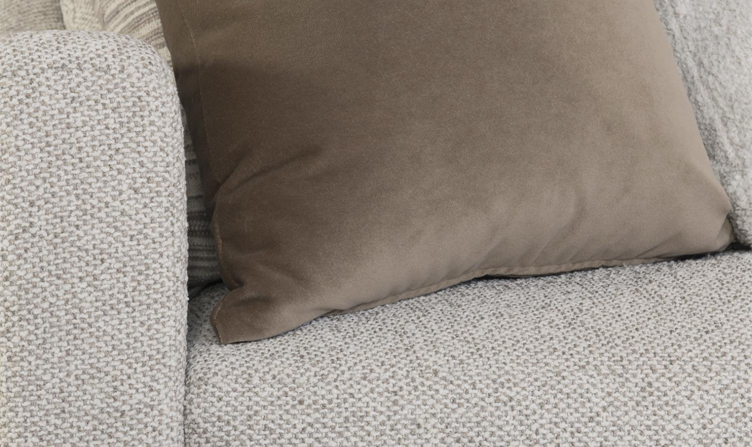 Bernhardt Ventura Fabric Sectional Sofa with Feather Down Cushions