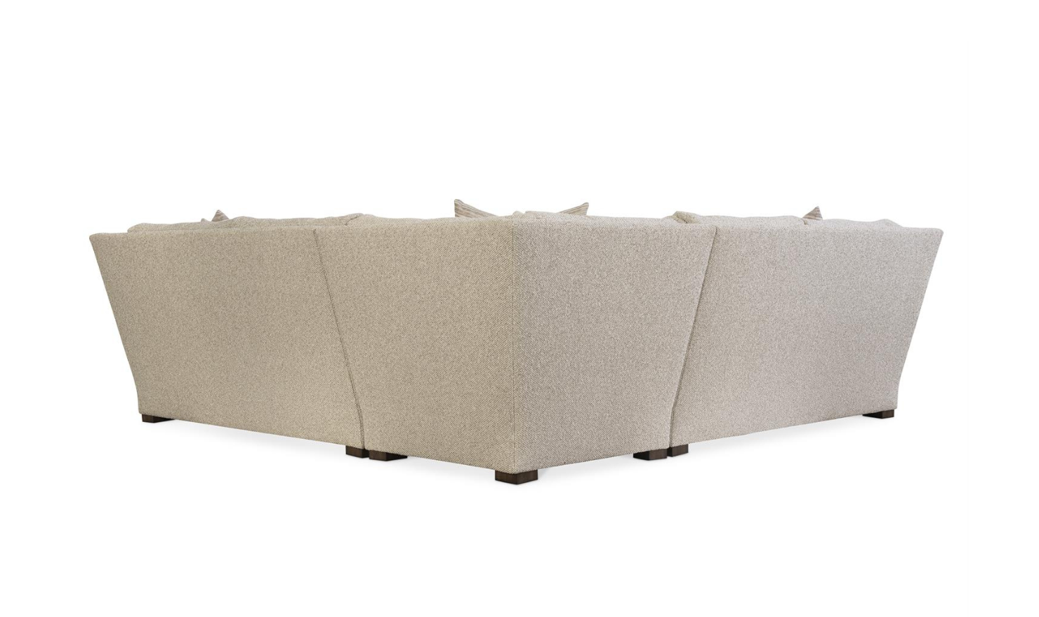 Bernhardt Ventura Fabric Sectional Sofa with Feather Down Cushions