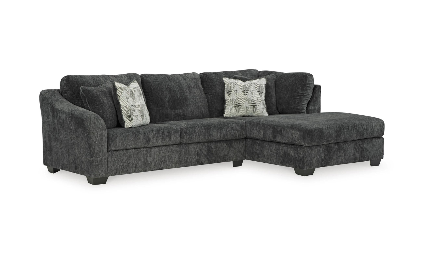 Modern Heritage Biddeford 2-Piece Fabric Sectional Sofa With Chaise