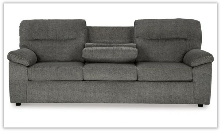 Bindura 97'' Fabric Pillow Top Arm Sofa with Built-in USB Port