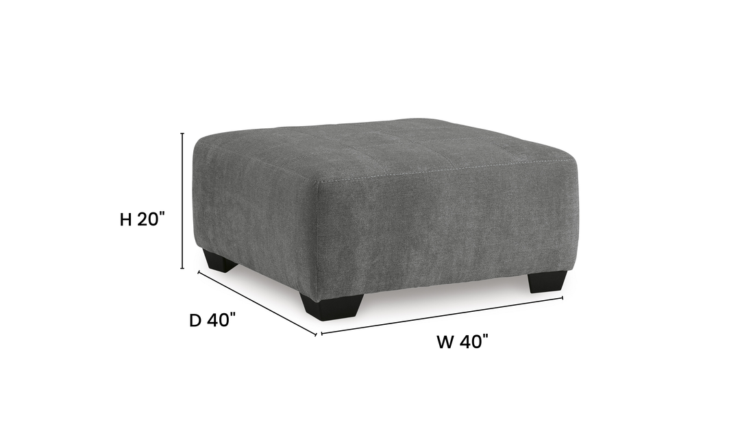 Modern Heritage Birkdale Court Oversized Accent Ottoman
