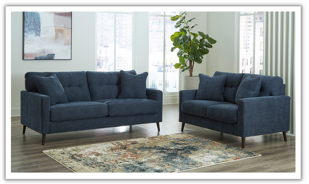 Modern Heritage Bixler 2 Pieces Fabric Upholstered Living Room Set