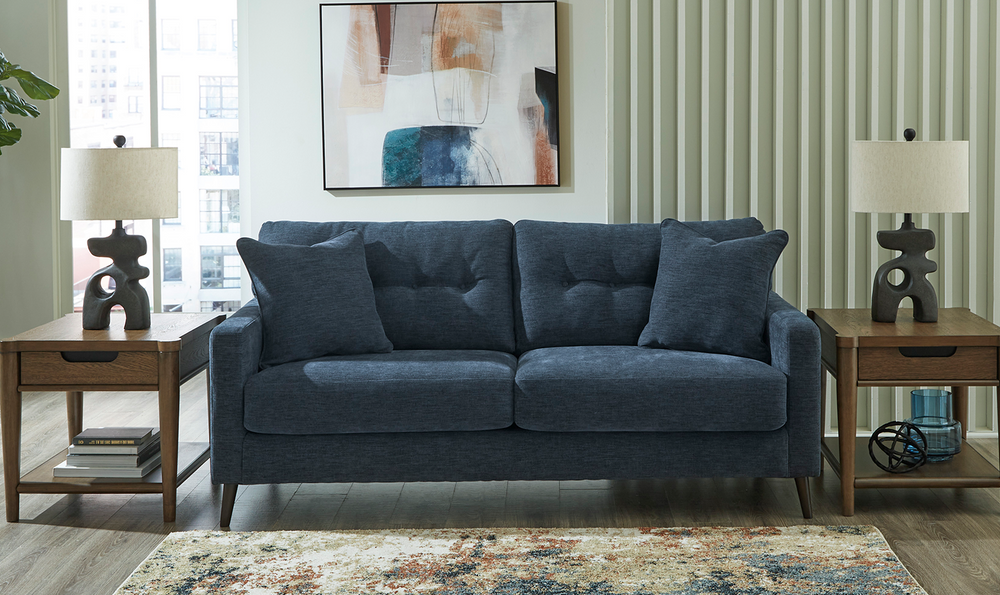 Bixler 3 Seat Stationary Sofa With Tufted Back