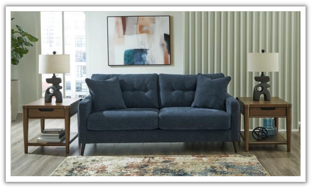 Bixler 3 Seat Stationary Sofa With Tufted Back