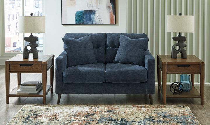 Bixler 2 Seat Loveseat With Track Arm