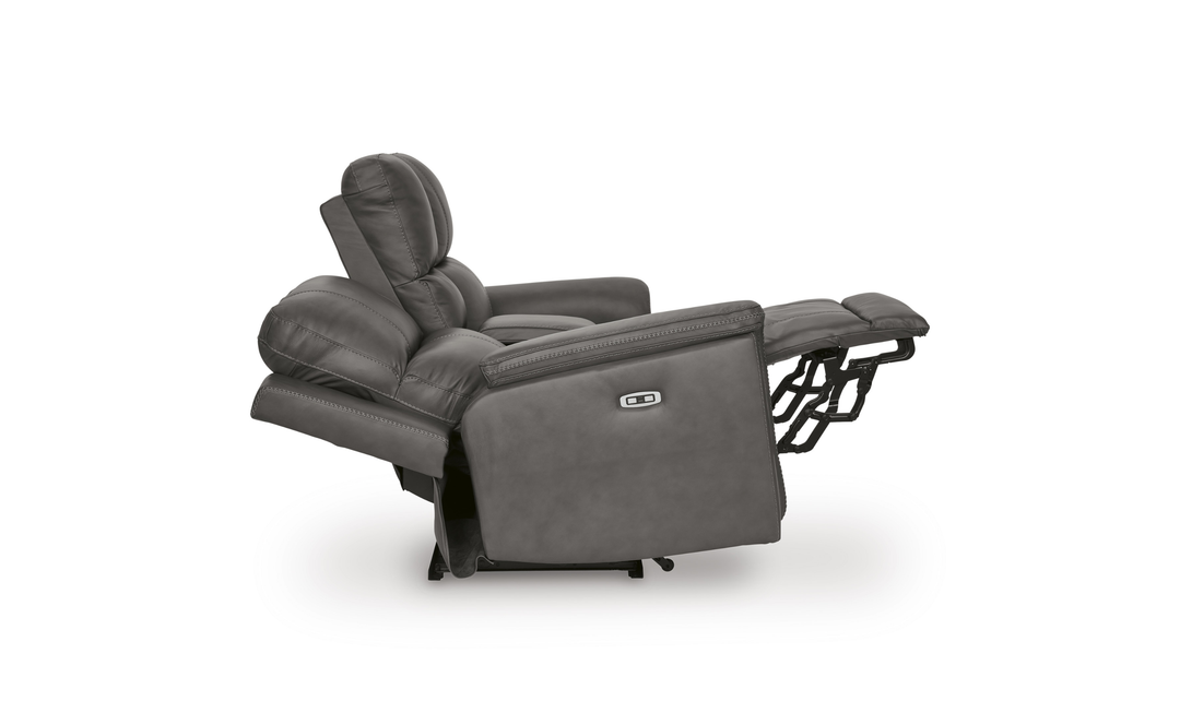 Modern Heritage Bleckley Power Recliner Sofa With Adjustable Headrest