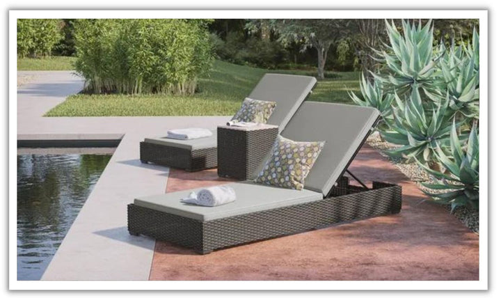 Boca Raton 3-Piece Chaise Lounge Set by homestyles