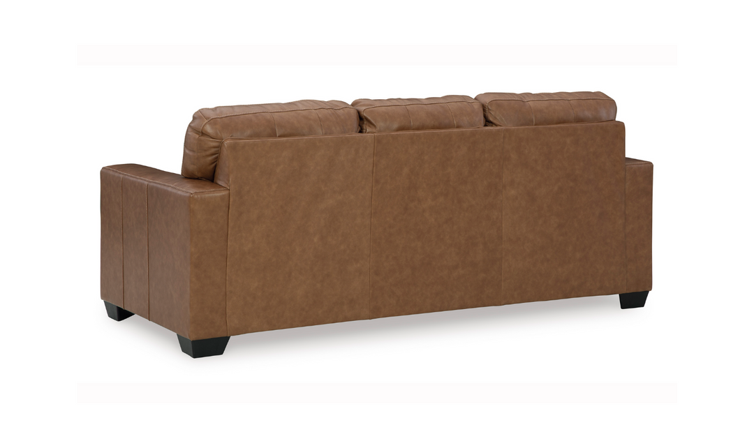 Bolsena 3-Seater Brown Leather Sofa Sleeper (Queen Size)