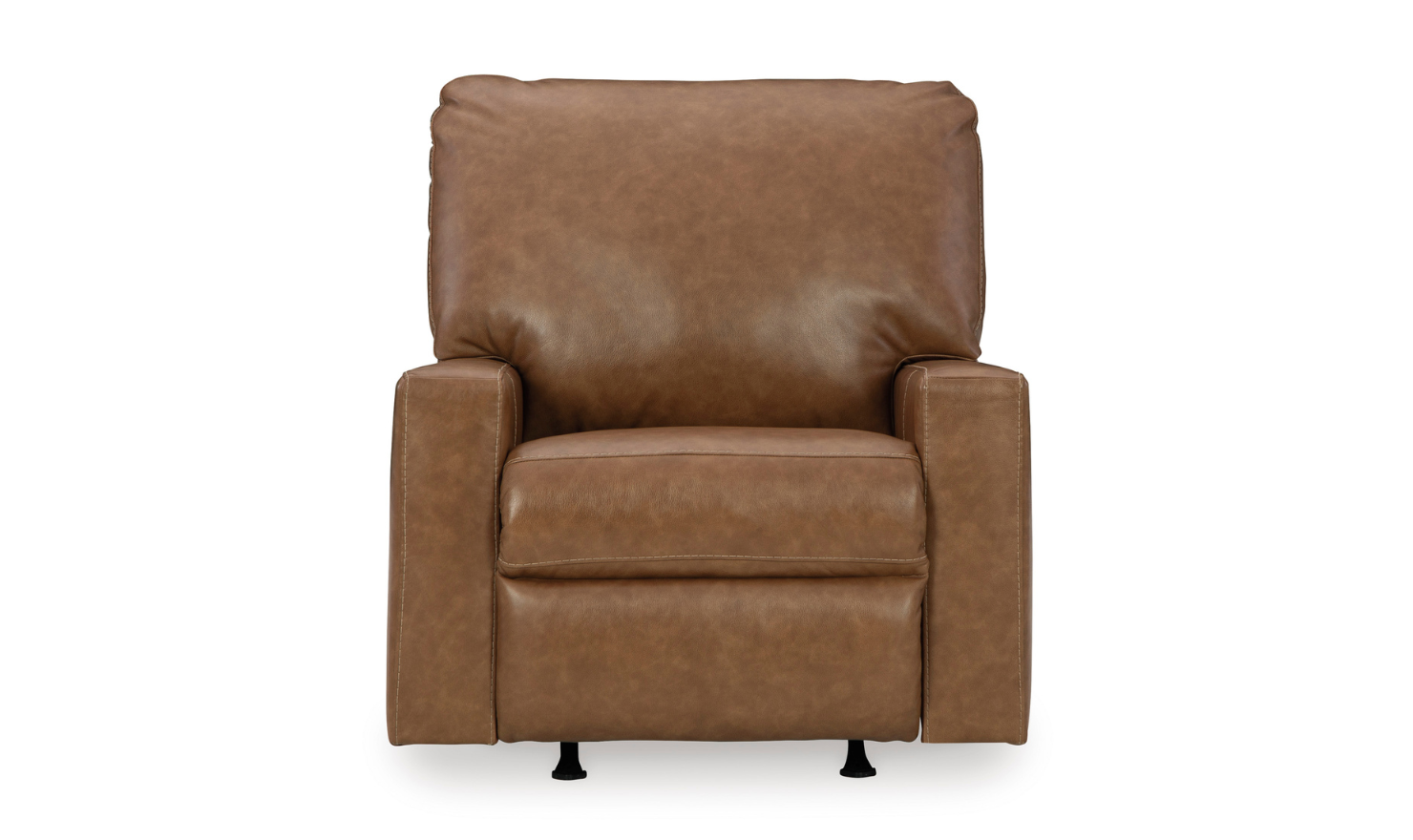 Modern Heritage Bolsena Rocking Leather Recliner In Caramel