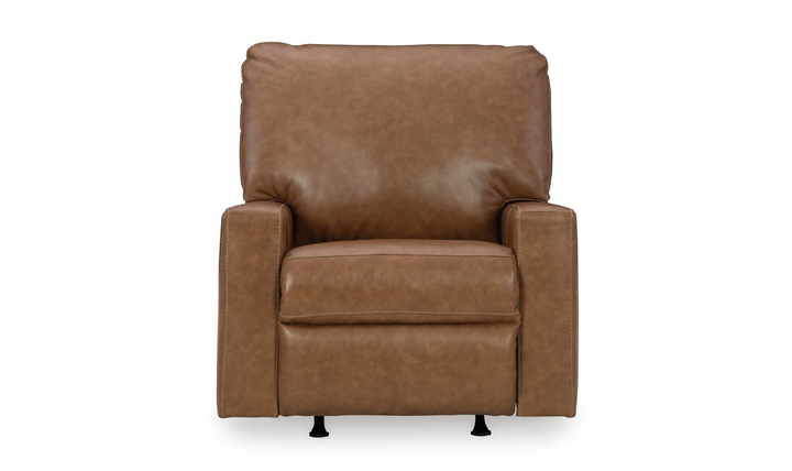 Bolsena Rocking Leather Recliner In Caramel